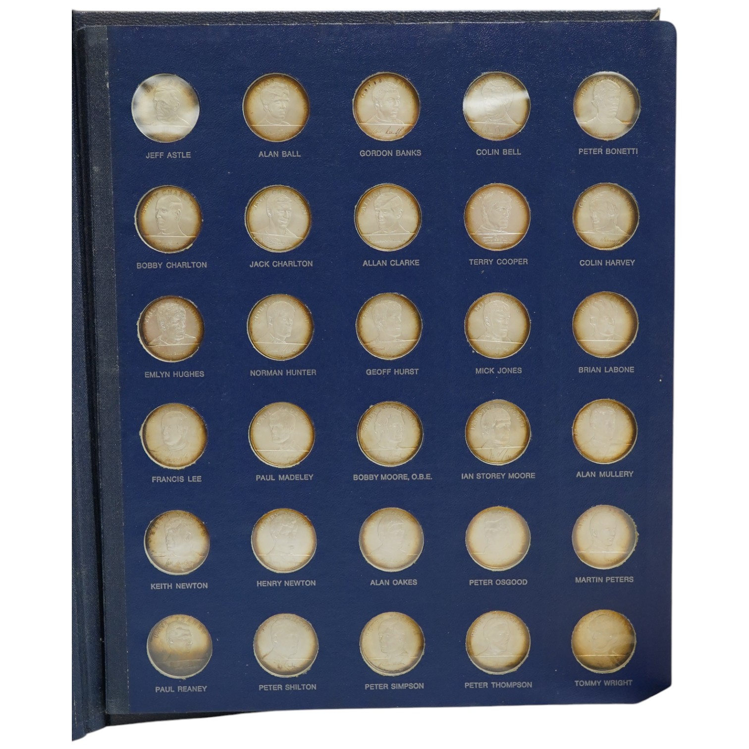 A rare 1970 World Cup sterling silver set of coins